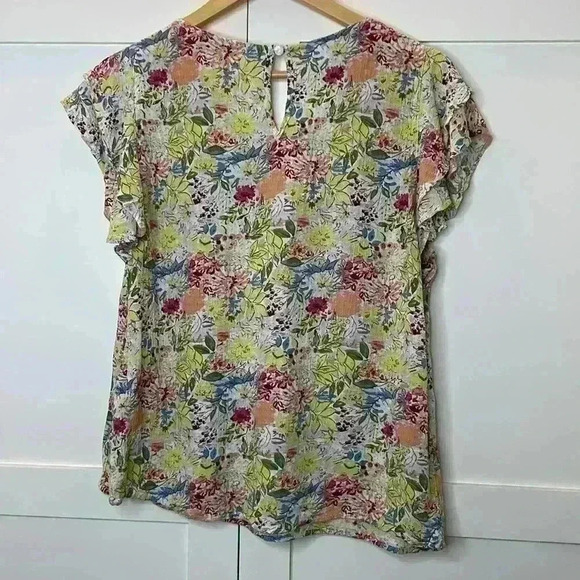 Cynthia Rowley Women’s Flower Blouse Size: Large - Picture 9 of 9